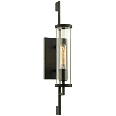 Troy Park Slope 21" High Forged Iron Outdoor Wall Light