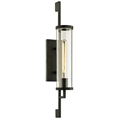 Troy Park Slope 26" High Forged Iron Outdoor Wall Light