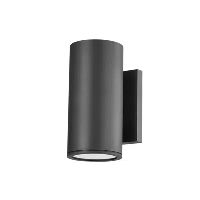 Troy Perry 9" High Texture Black Outdoor Wall Light