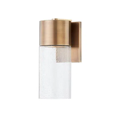 Troy Pristine 12 3/4" High Patina Brass Outdoor Wall Light