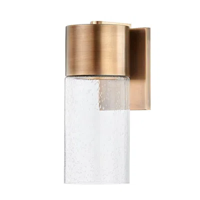 Troy Pristine 16" High Patina Brass Outdoor Wall Light