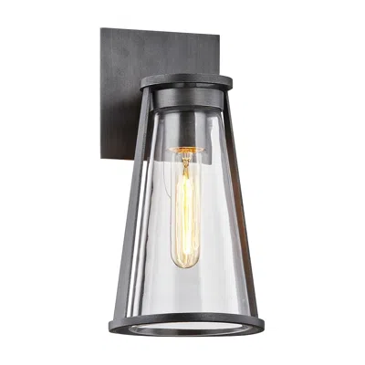 Troy Prospect 12" High Graphite Cone Outdoor Wall Light