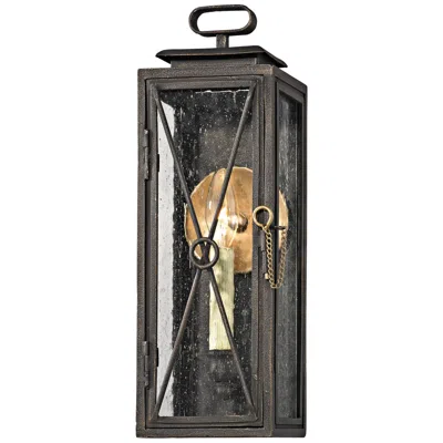 Troy Randolph 15 3/4" High Vintage Bronze Outdoor Wall Light