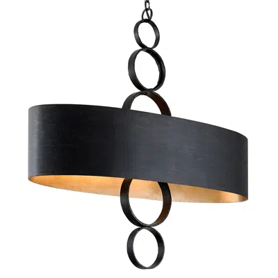 Troy Rivington 50" Wide Charred Copper Island Pendant Light