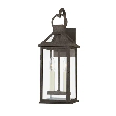 Troy Sanders 18 3/4" High French Iron Outdoor Wall Light