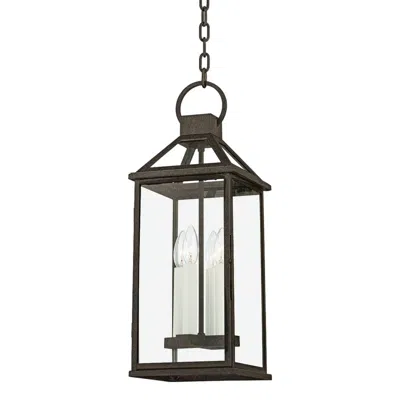 Troy Sanders 22 1/4" High French Iron Outdoor Hanging Light