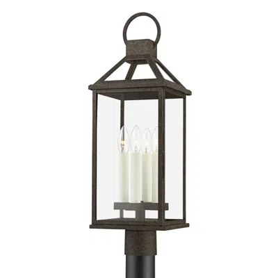 Troy Sanders 24 3/4" High French Iron Outdoor Post Light