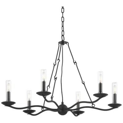 Troy Sawyer 72" Steel 6 Lt Ext. Chandelier