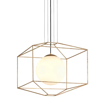Troy Silhouette 25" Wide Gold Leaf Iron Pendant Light