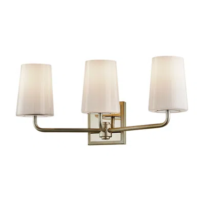 Troy Simone 20 1/2"w Warm Silver Leaf 3-light Vanity Bath Light