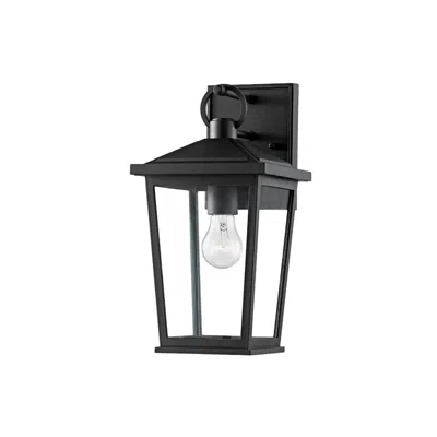 Troy Soren 14" High Textured Black Outdoor Wall Light