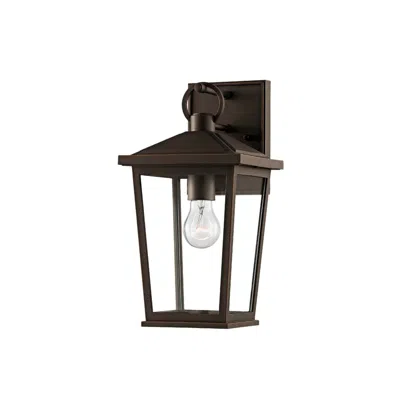 Troy Soren 14" High Textured Bronze Outdoor Wall Light