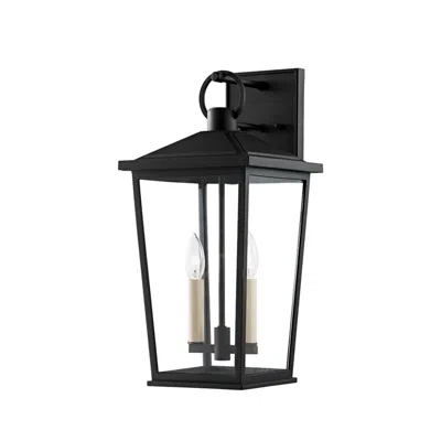 Troy Soren 19 1/2" High Textured Black Outdoor Wall Light