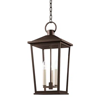 Troy Soren 23 1/2" High Textured Bronze Outdoor Hanging Light