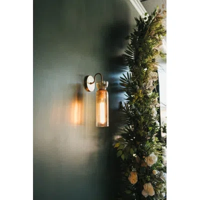 Troy Steel Armed Sconce In Gold