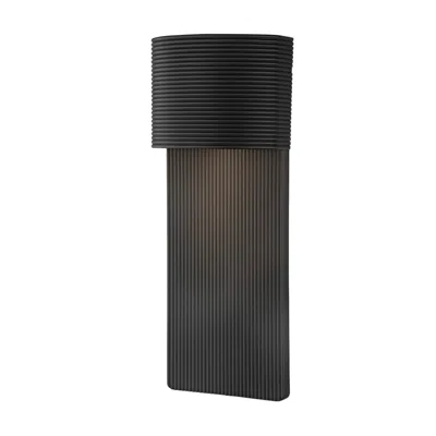 Troy Tempe 17" High Soft Black Outdoor Wall Light