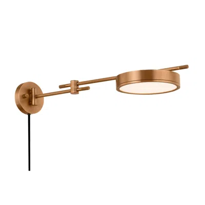 Troy Thatcher 4 3/4" High Patina Brass Plug-in Led Wall Sconce