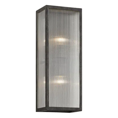 Troy Tisoni 17 1/2" High French Iron Outdoor Wall Light