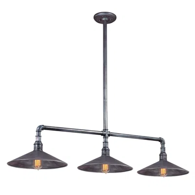 Troy Toledo 51" Wide Old Silver Linear Pendant Light