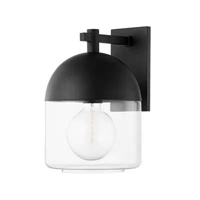 Troy Zephyr 15" High Textured Black Outdoor Wall Light