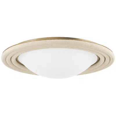 Troy Zion 16" Wide Patina Brass Led Ceiling Light