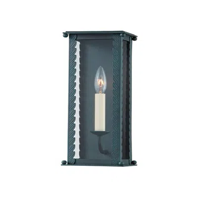 Troy Zuma 13" High Verdigris Outdoor Wall Light In Gray