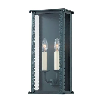 Troy Zuma 16 1/2" High Verdigris Outdoor Wall Light