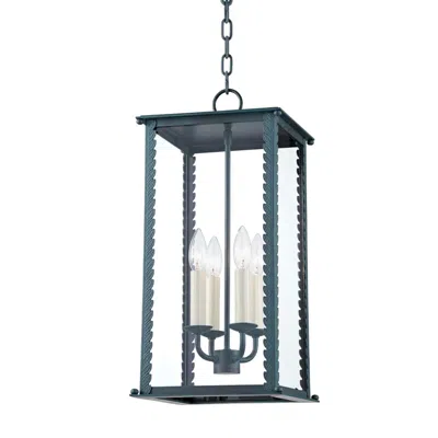 Troy Zuma 21 1/4" High Verdigris Outdoor Hanging Light