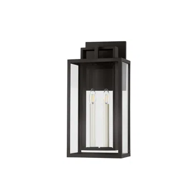 Troy -standard Amire 9.5 Inch 2 Lt. Wall Sconce In Black