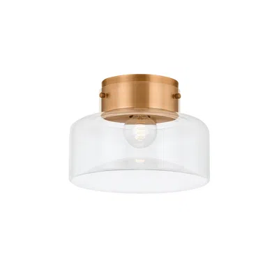 Troy -standard Bellow 13 Inch 1 Lt. Flush Mount In Multi