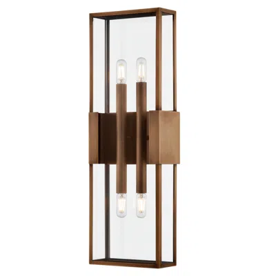 Troy -standard Santa Clara 8.25 Inch 4 Lt. Wall Sconce In Brown