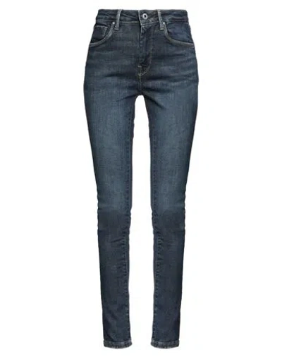 Tru-blu By Pepe Jeans Woman Jeans Blue Size 32 Cotton, Polyester, Elastane