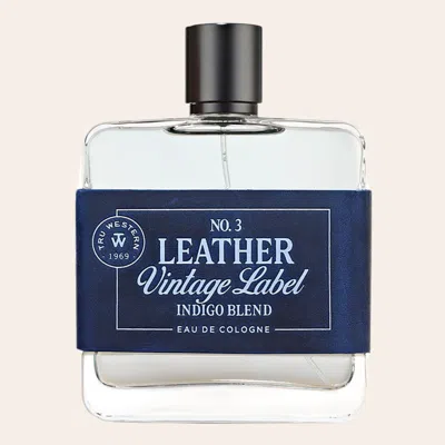 Tru Fragrance Men's Leather Small Batch No. 3 Indigo Blend Cologne In Transparent