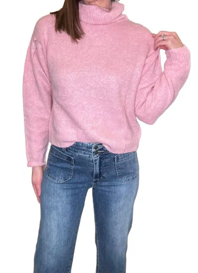 Tru Luxe Embroidered Wide Leg Crop Jean In Medium Wash In Pink