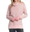 Tru Luxe Texturized Knit Turtleneck Top In Blush In Pink