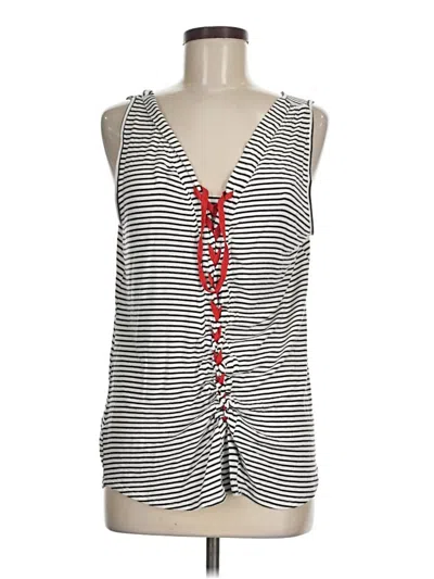 Pre-owned Tru Self Sleeveless Top Black Scoop Neck Tops
