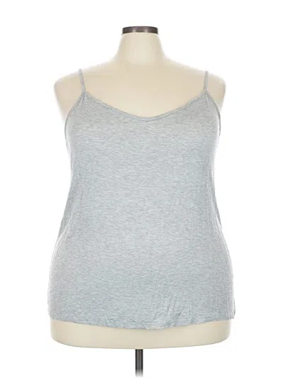 Pre-owned Tru Self Tank Top Silver Halter Neckline Tops