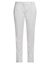 Tru Trussardi Woman Pants Light Grey Size 8 Cotton, Elastane In Grey