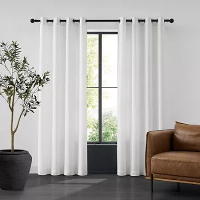 Tru-barrier Window Solutions Tru-barrier Sheerbarrier Privacy Grommet Top Sheer Set Of 2 Curtain Panel In Animal Print