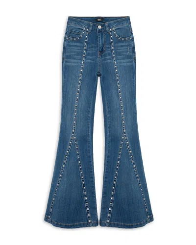 TRUCE GIRLS' STUDDED FRONT FLARE JEANS - BIG KID