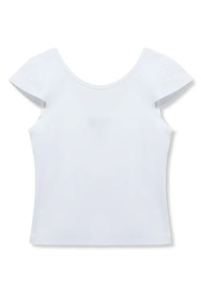 Truce Kids' Cotton Scoop Back Top In White