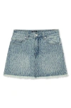 Truce Kids' Distressed Denim Miniskort In Blue