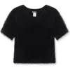 TRUCE TRUCE KIDS' FUZZY SHORT SLEEVE SWEATER