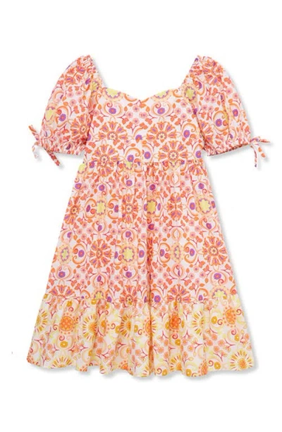 Truce Kids' Print Puff Sleeve Sundress