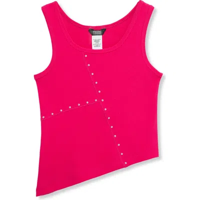 Truce Kids' Rib Stud Accent Cotton Tank