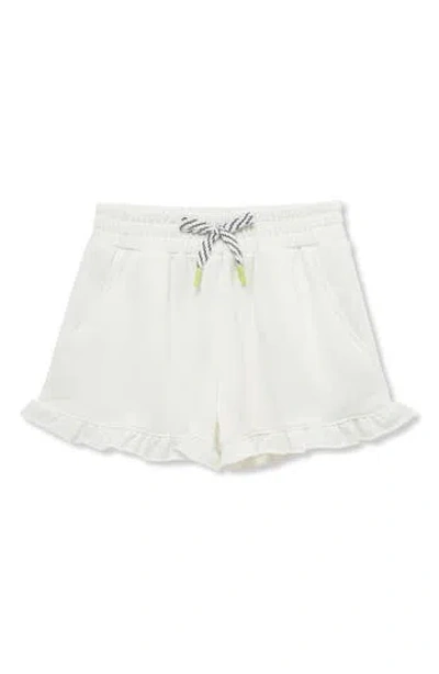 Truce Kids' Ruffle Hem Shorts In White