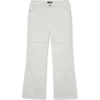 Truce Kids' Seamed Fringe Flare Jeans In White