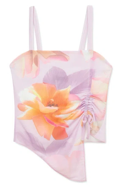 Truce Kids' Sublimation Cinched Asymmetric Tank In Multi