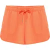 Truce Kids' Thermal Knit Shorts In Orange
