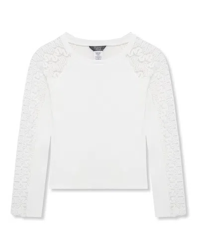 Truce Kids' Knit Top In White